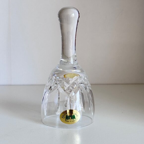 Tyrone Crystal Irish Bell Leaf Etching Small 4" Ireland New - Picture 1 of 5